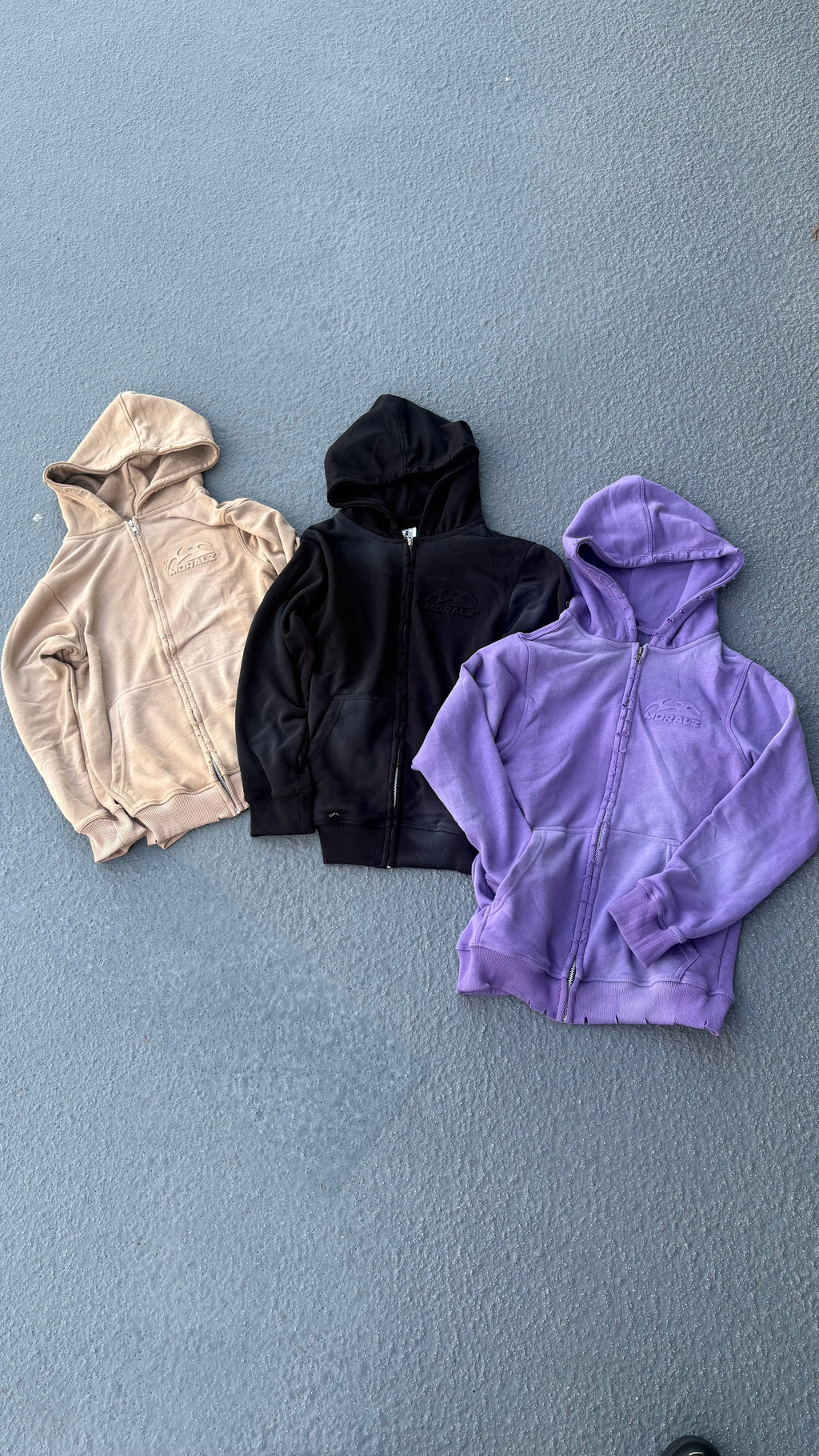 Moralz Zip Up Hoodies